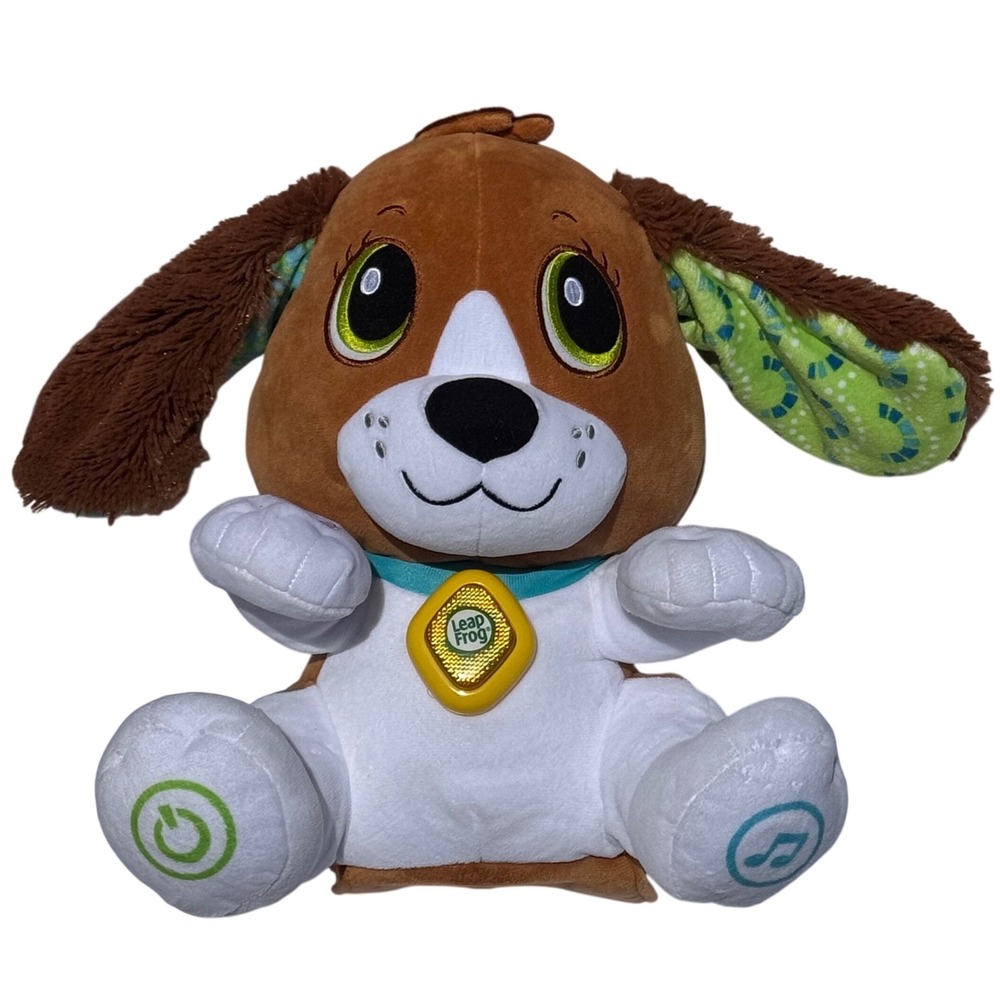 LeapFrog Speak and Learn Puppy Bailey Interactive Talking Toy Plush Brown White
